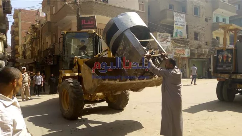 إزالة 389 حالة إشغال متنوعة في حملة مكبرة ببني سويف