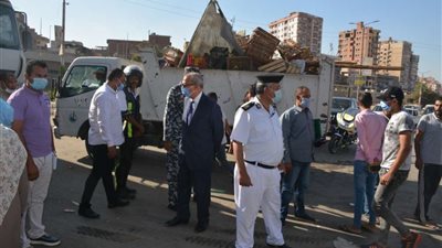 حملة مكبرة لإزالة الإشغالات والباعة الجائلين في بنها