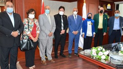 بالصور.. محافظ سوهاج يستقبل وفد نادي روتاري مصر