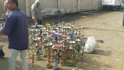رفع ٤١٠ إشغال طريق وإعدام ١٢٨ شيشة بالبحيرة