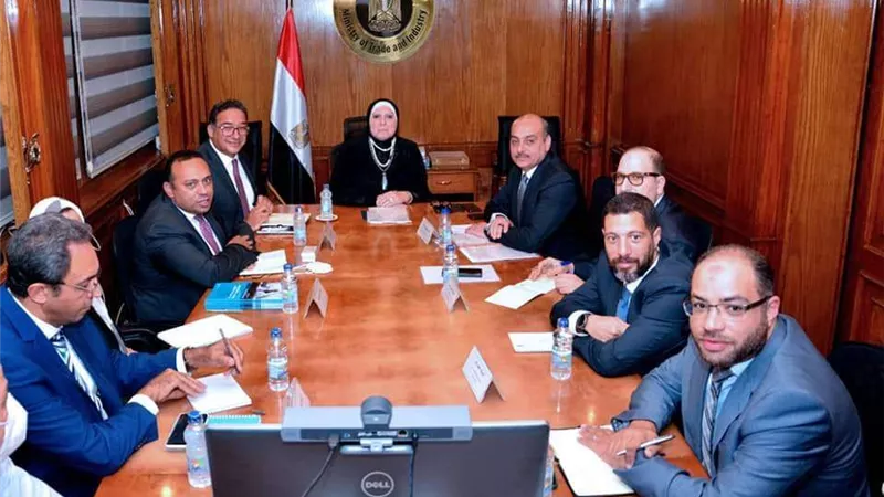 وزيرة التجارة تتابع معدلات تنفيذ برنامج التنمية المحلية بمحافظات الصعيد
