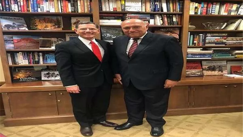 وزير الخارجية يبحث مع سيناتور جمهوري آخر مفاوضات سد النهضة