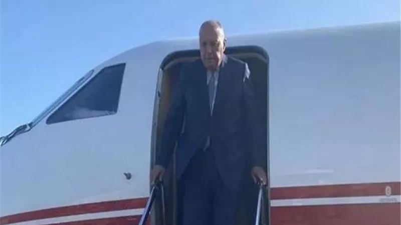 سامح شكري يصل 