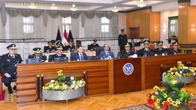 الرئاسة تنشر فيديو زيارة السيسي لأكاديمية الشرطة