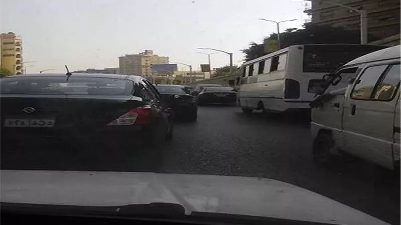 شلل مروري في رمسيس بسبب كوبري أكتوبر