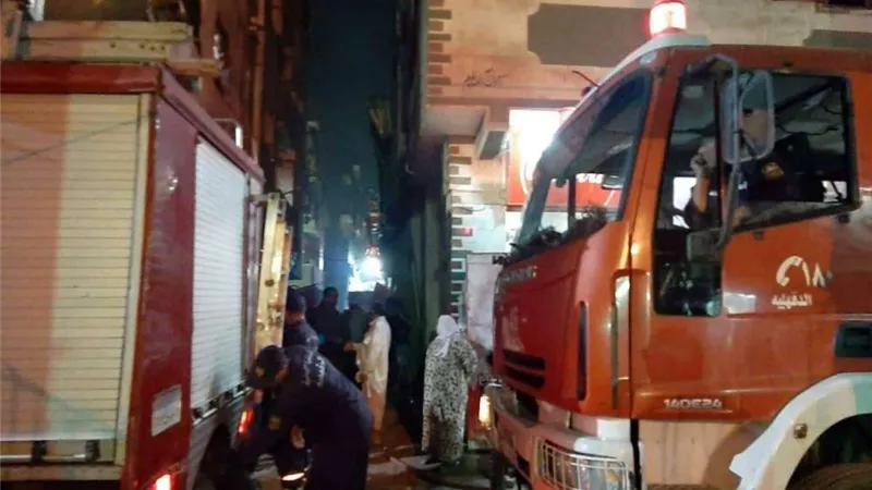 الحماية المدنية تسيطر على حريق نشب بشقة في منشأة القناطر