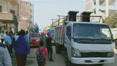 إزالة 435 حالة إشغال متنوعة في حملة موسعة بمركز ببا في بني سويف