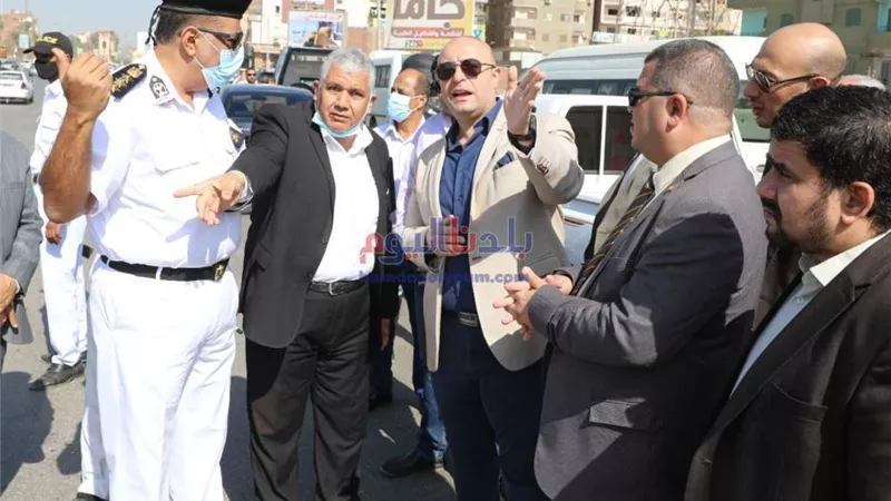 محافظ بني سويف يتفقد الحالة المرورية لبعض الشوارع والميادين