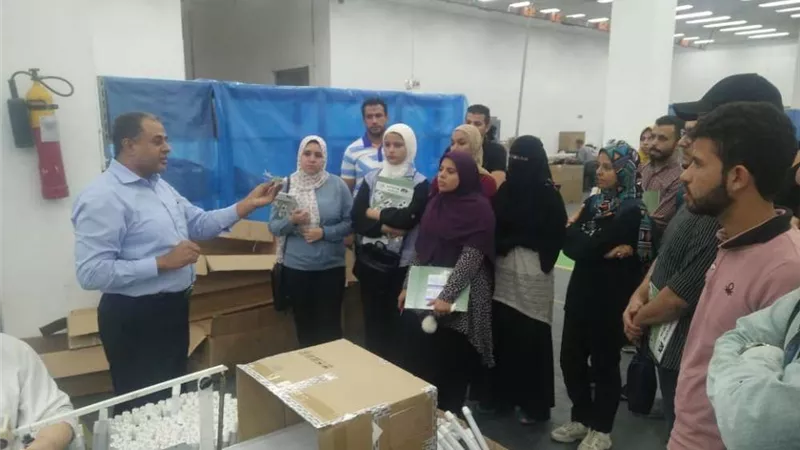التعليم العالي: زيارة الفوج الرابع من طلاب جامعة بورسعيد لمصنع الإلكترونيات