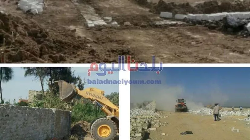 إزالة 162حالة تعد على أراضي الدولة بعد مرور 4 أيام من الموجة الـ14 ببني سويف