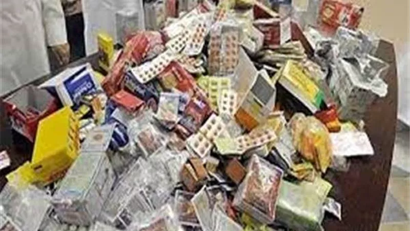 ضبط 400 قرص تامول داخل صيدلية بكفر محمد جاويش بالشرقية
