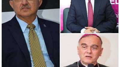 رئيس  جامعة أسيوط يستقبل المطران 