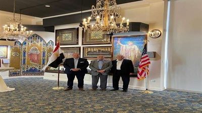 سفير مصر بشيكاغو يزور أول متحف ثقافي لـ مهندس مصري.. صور