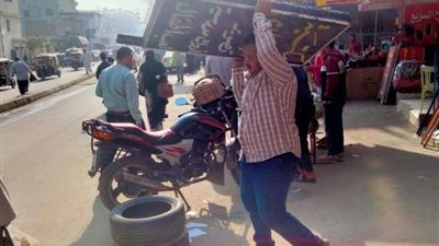 رفع 640 حالة إشغال متنوعة وتحرير 12 محضر عدم ارتداء كمامه بالبحيرة