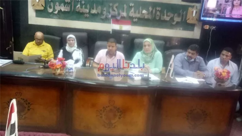 مجلس تنفيذي أشمون يرفع شعار