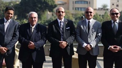 المستشار عبد الفتاح مراد يعرض حملته الانتخابية في نادي القضاة بالإسكندرية