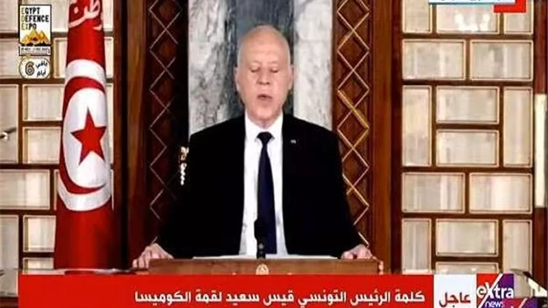 كلمة الرئيس التونسي قيس سعيد فى قمة دول الكوميسا