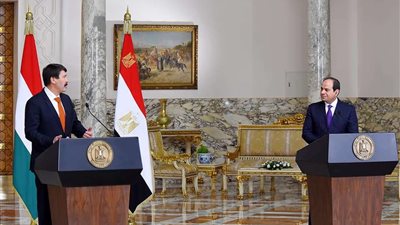 ننشر نص كلمة الرئيس السيسي مع نظيره المجري بقصر الاتحادية