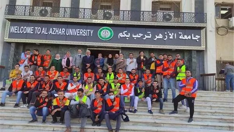 استمرار حملات طلاب جامعة الازهر في مواجهة المخدرات والإدمان