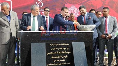 محافظ المنوفية ووزير التموين يضعان حجر أساس أول منطقة لوجستية ذكيه في الدلتا