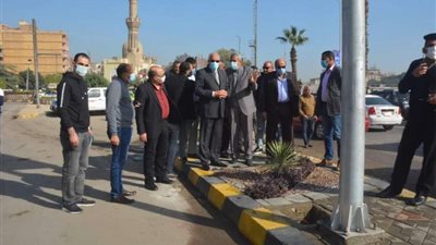 محافظ الجيزة يتفقد أعمال تطوير شارعي النيل وسوريا بحي العجوزة