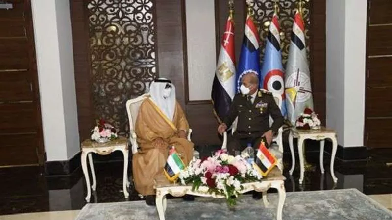 وزير الدفاع يلتقي وزير الدولة الإماراتي لشئون الدفاع