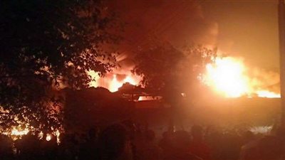 السيطرة على حريق بمصنع مواد لاصقة بالقناطر الخيرية