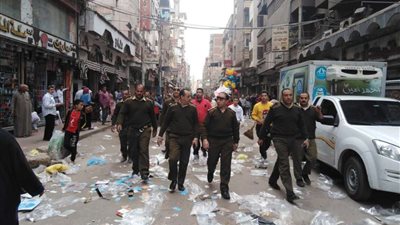 حملة مكبرة لإزالة الإشغالات بالمنصورة