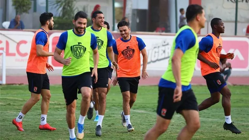 لاعبو الأهلي الغائبون عن مواجهة بني سويف يتدربون بـ
