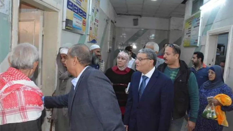 زيارة مفاجئة لمحافظ المنيا لمتابعة مستوى الخدمة الطبية بمركز الأورام والمستشفى العام