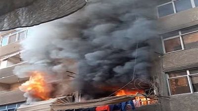 الحماية المدنية تسيطر علي حريق اندلع بمنزل بالمنيب