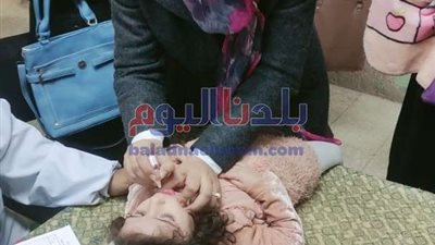 إنطلاق اليوم الأول للحمله القومية للتطعيم ضد مرض شلل الأطفال بأشمون