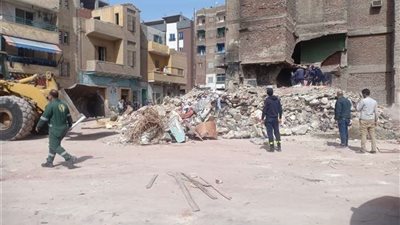انهيار منزل بمنطقة السيدة نفيسة بسبب سوء الأحوال الجوية