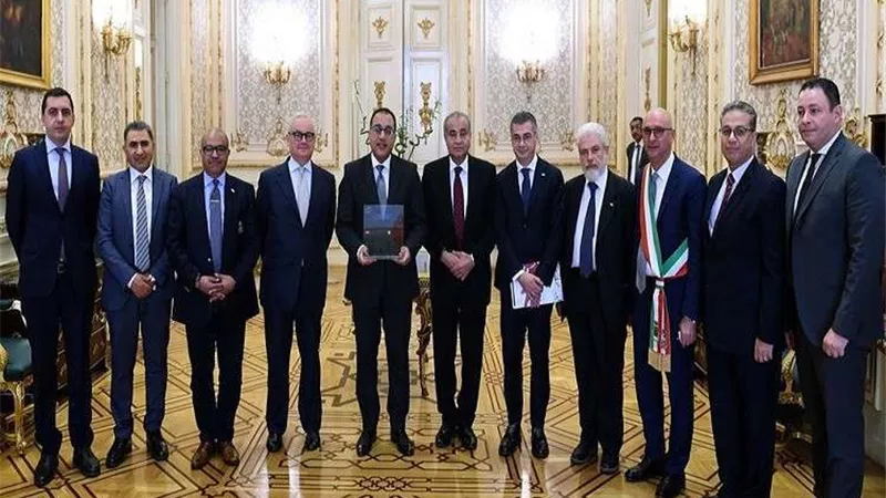 تفاصيل لقاء رئيس الوزراء بوفد الكونفيدرالية الإيطالية للتنمية الاقتصادية