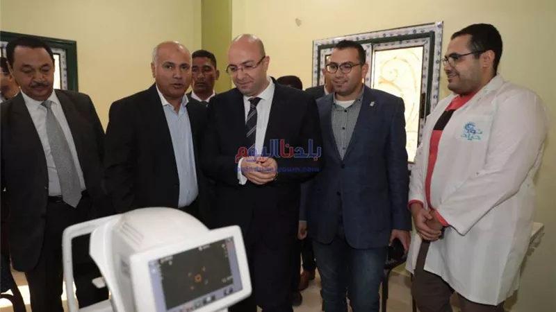 محافظ بني سويف يتفقد القافلة الطبية رقم 15  ضمن  المبادرة الرئاسية 
