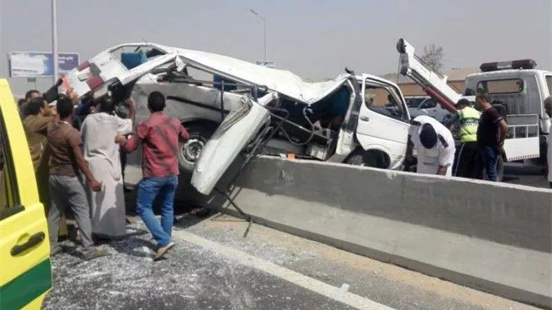 تفاصيل الحالة الصحية للمصابين في حادث طريق شبرا بنها الحر
