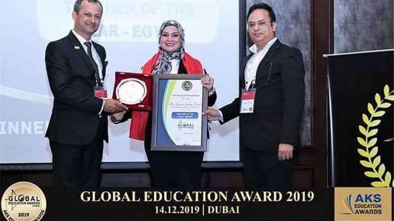 بعد حصدها جائزتي دبي والهند.. معلمة القليوبية: دعم الرئيس وتحفيز أسرتي كان دافعًا لإبداعي