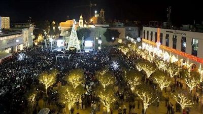 بالفيديو.. هكذا يحتفل الفلسطينيون بأعياد الميلاد المجيد