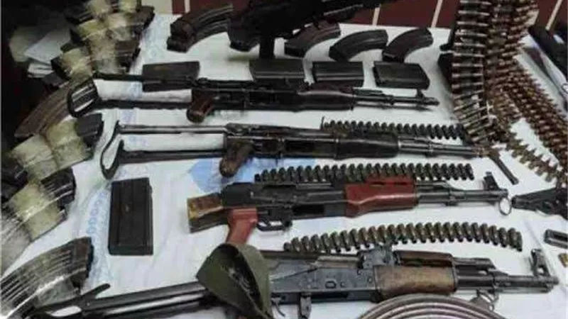 ضبط أسلحة نارية غير مرخصة خلال 24 ساعة بالمنيا