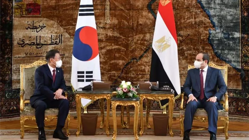 رئيس كوريا الجنوبية: قرض بقيمة مليار دولار وتوقيع اتفاقيات عديدة مع مصر