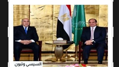 ننشر لكم نص البيان المشترك بمناسبة زيارة الرئيس الجزائري إلى القاهرة