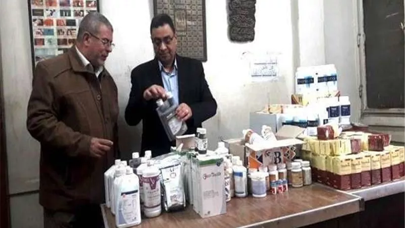 ضبط 403 عبوة دواء بيطري مخالفة في الشرقية
