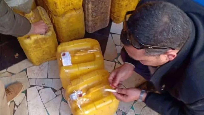 ضبط طن زيت طعام فاسد بحملة صحية في القليوبية