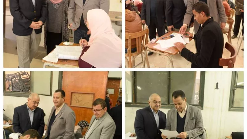 رئيس جامعة أسيوط  يشيد بانتظام أعمال امتحانات الفصل الدراسي الأول