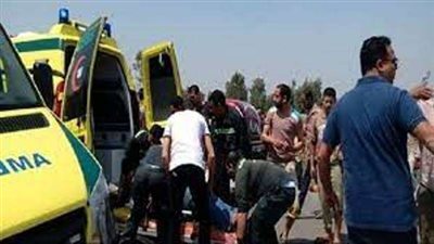 عاجل.. إصابة 10 أشخاص فى انقلاب سيارة نقل بالعبور