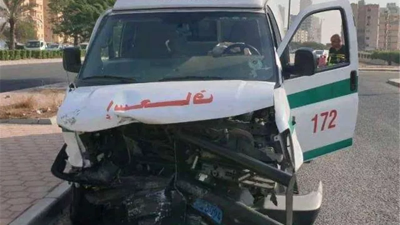 إصابة 6 أشخاص في حادث تصادم ميكروباص بسيارة إطفاء بقنا