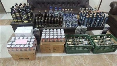 ضبط 216 زجاجة من الخمور داخل محل غير مصرح به بـ مدينة نصر