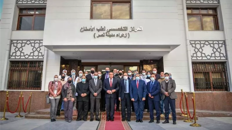 عبد الغفار يتفقد أعمال تطوير 