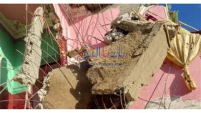 العناية الإلهية تنقذ عائلة من الموت المحقق.. والسبب سقوط سقف شقة سكنية بالفيوم