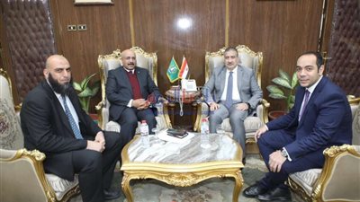 محافظ المنوفية يستقبل رئيس الإدارة المركزية لجذب الاستثمار